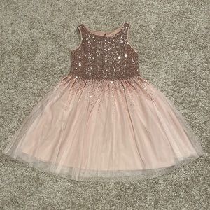 GAP Kids Size L Blush & Sequin Holiday Dress